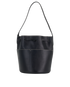Return To Nature Large Bucket Bag, &pound;295, Handbags, Black, Leather, Front view
